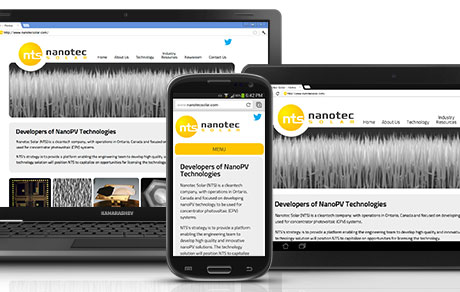 Nanotec Solar Website
